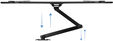 Soporte de Pared Tooq Tilt 3 Pivots 37" a 70" Max. 50kg Negro image number null