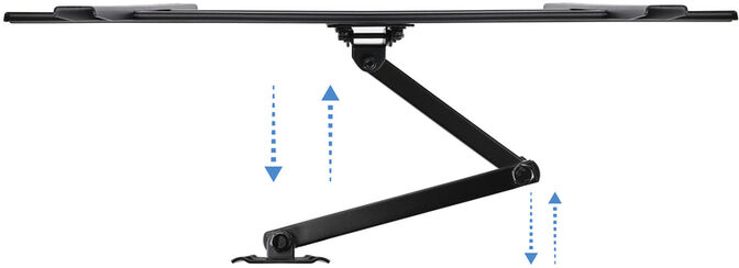 Soporte de Pared Tooq Tilt 3 Pivots 37" a 70" Max. 50kg Negro image number 4