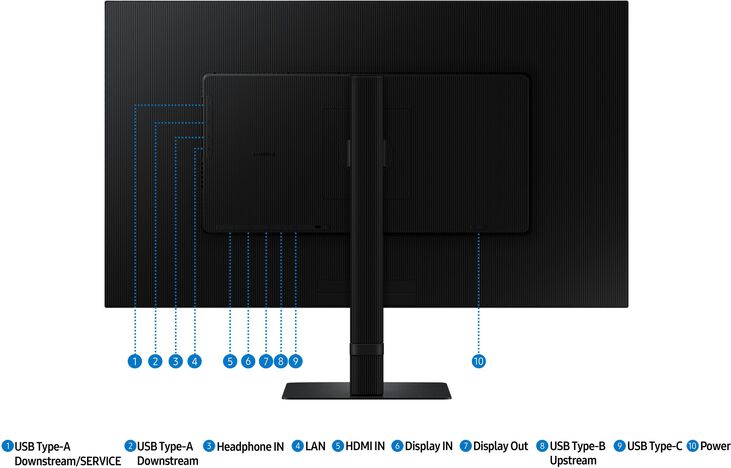 Monitor Samsung ViewFinity S6 32" S60UD IPS QHD 100Hz USB-C (PD90W) KVM Daisy Chain HDR10 image number 14
