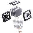 Ventilador CPU Jonsbo CA80 ARGB Negro - 2x 120mm image number null