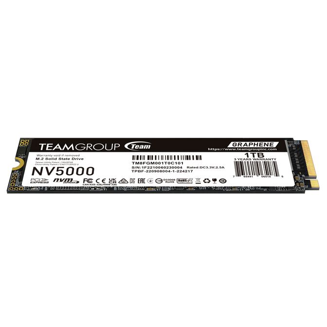 SSD Team Group NV5000 1TB Gen4 M.2 NVMe (4500/1900MB/s) image number 3