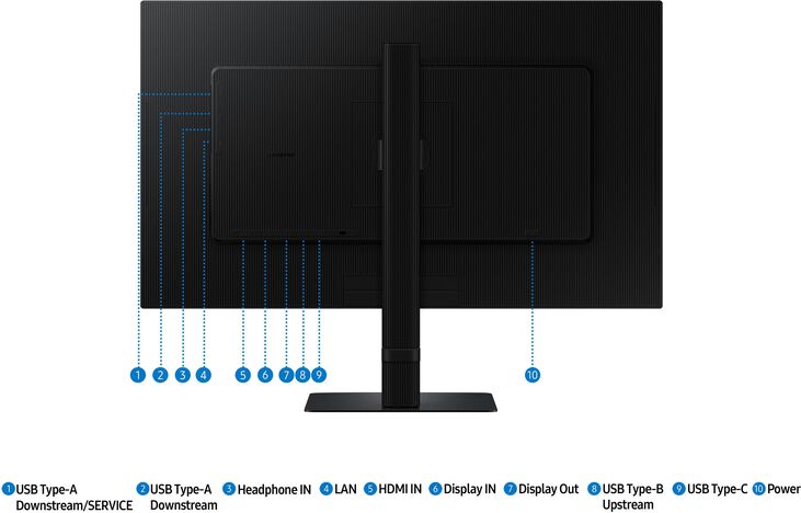Monitor Samsung ViewFinity S6 27" S60UD PS QHD 100Hz USB-C (PD90W) KVM Daisy Chain HDR10 image number 13