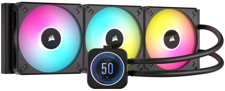 Refrigeraci&oacute;n L&iacute;quida CPU Corsair iCUE H170i Elite XT LCD Display 420mm Negro image number 0