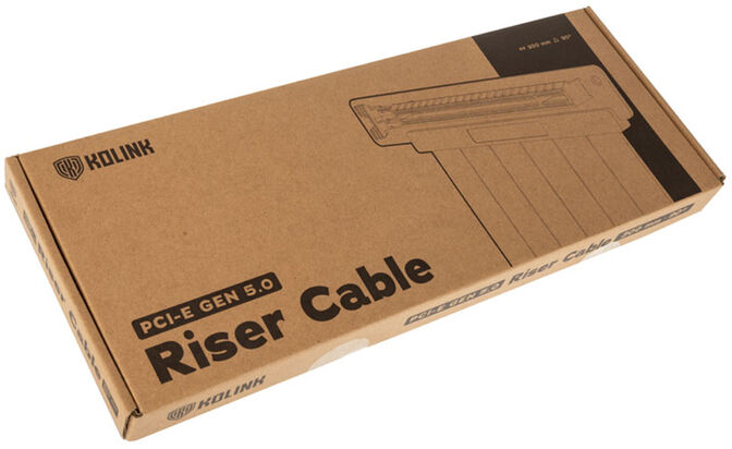 Cable Riser Kolink PCI-E Gen 5.0 90 Grados - 300mm Negro image number 3