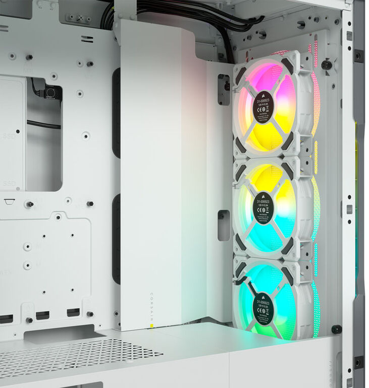 Torre ATX Corsair 5000T iCUE RGB Blanco Cristal Templado image number 6