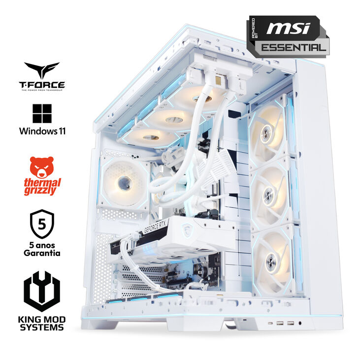 Ordenador King Mod Gamer-PC Ryzen 7 9800X3D 32GB DDR5 2TB RTX 5080 WiFi W11 image number 0