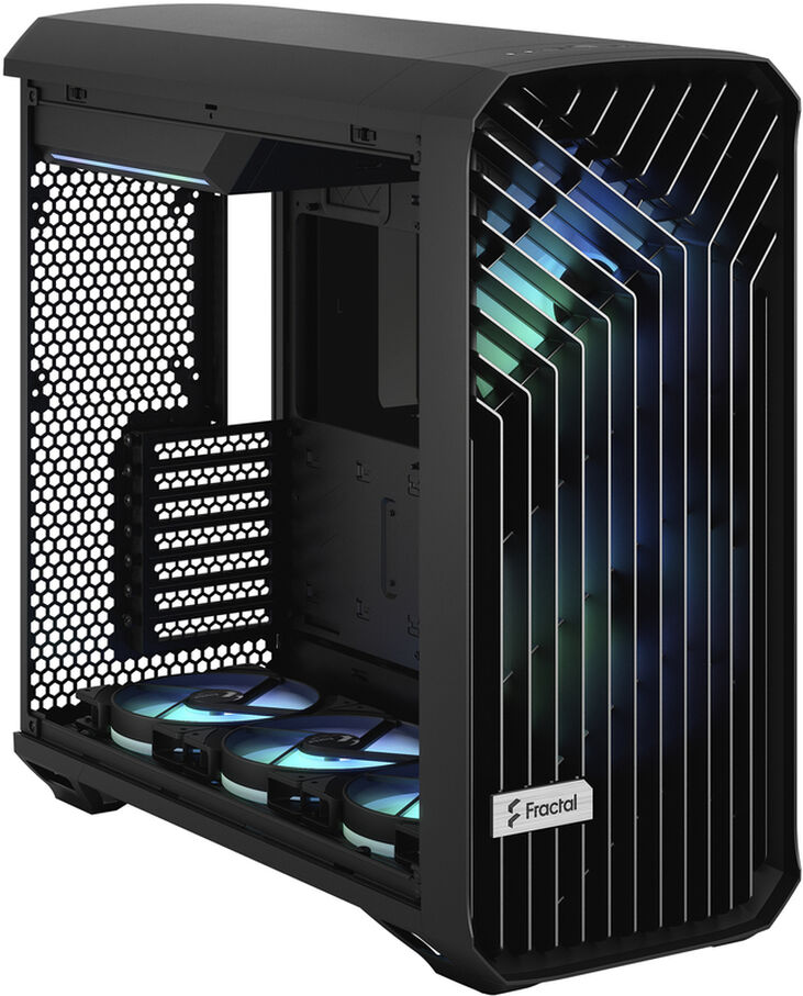 Torre E-ATX Fractal Design Torrent Black RGB Cristal Templado Light Tint image number 16