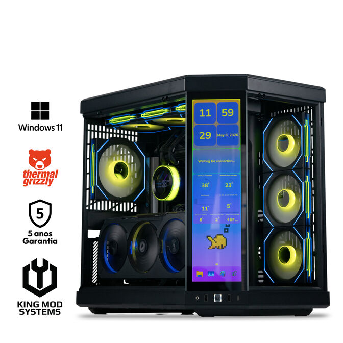 Ordenador King Mod Gamer-PC HYTE Ryzen 7 9850X3D 64GB DDR5 2TB RTX 5090 WiFi W11 Bonus