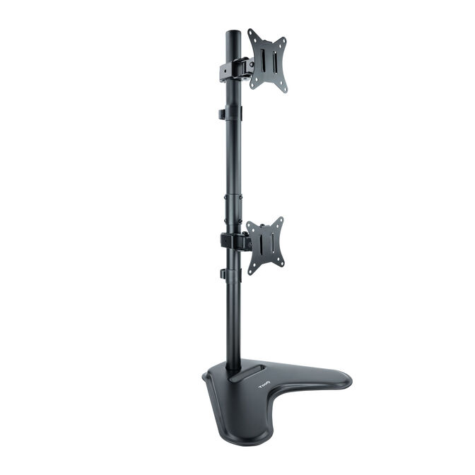 Soporte de Mesa Gaming Tabletop Tooq Doble (Vertical) Tilt e Altura Ajustable 17" a 32" Max. 9kg Negro image number 3