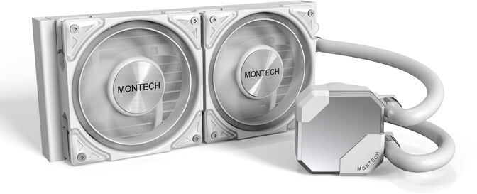 Water Cooler CPU Montech HyperFlow Silent 240mm Blanco image number 0