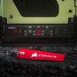 Torre E-ATX Corsair WARTHOG Perfomance Mil Green Cristal Templado image number null