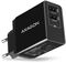 Cargador de pared AXAGON ACU-DS16  2x 5V-2.2A + 1A 16W, Negro