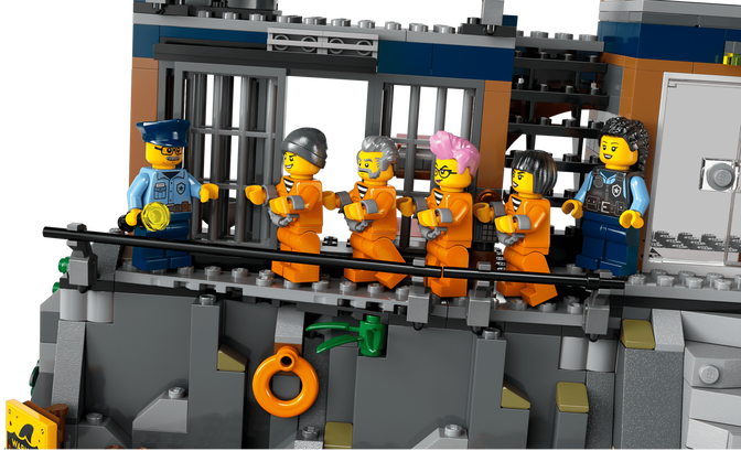 LEGO City: Isla de la Prisi&oacute;n de la Polic&iacute;a, 980 Piezas (60419) image number 4