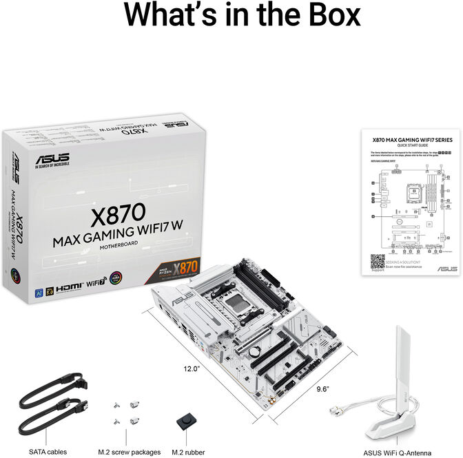 Placa Base Asus X870 MAX Gaming White WiFi image number 11