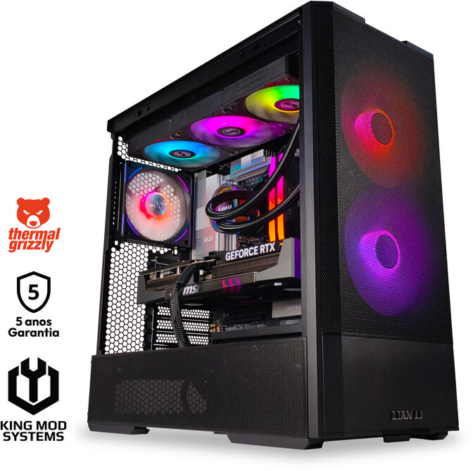 Ordenador King Mod Gamer-PC Ryzen 7 9800X3D 64GB DDR5 2TB RTX 5080 WiFi W11 image number 0