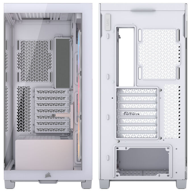 Torre E-ATX Corsair 3500X RSR ARGB Blanca Cristal Templado image number 9