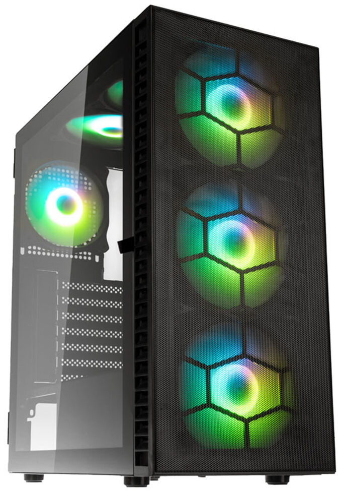 Caja ATX Kolink Observatory HF Plus Mesh ARGB Negro image number 0