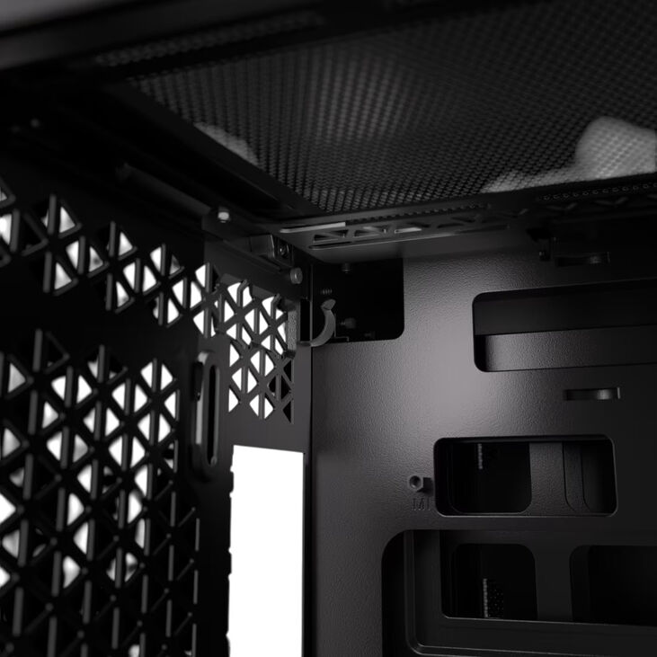 Torre Micro-ATX Corsair 2500D Airflow Negro Cristal Templado image number 4