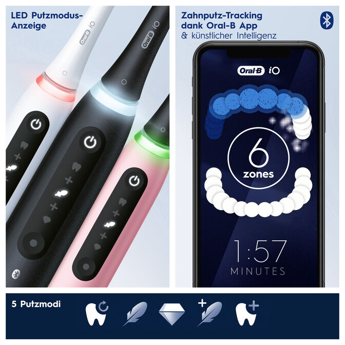 Cepillo de Dientes El&eacute;ctrico Oral-B iO Series 5 Quite White image number 5