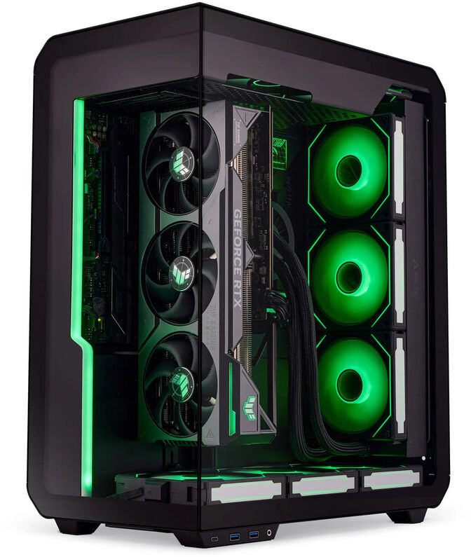 Caja ATX Ssupd Xhuttle Negro Vidrio Templado image number 5