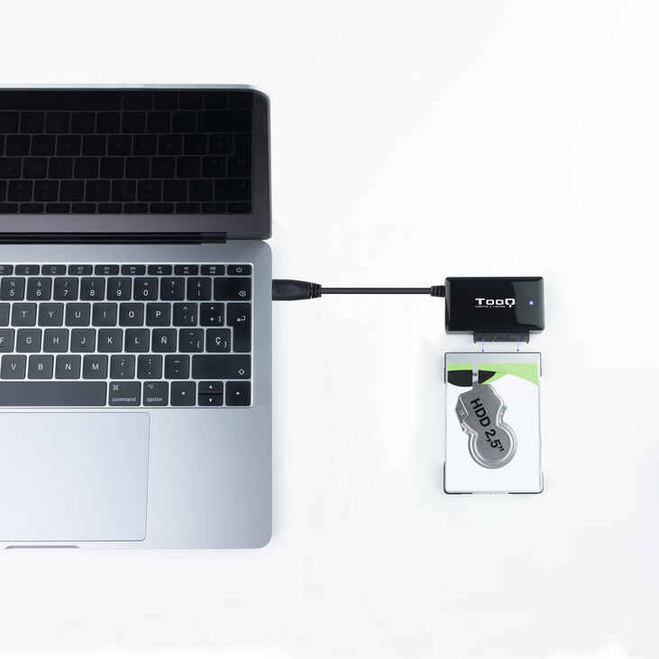Adaptador Tooq USB 3.0 USB-C - SATA HDD/SSD 2.5" / 3.5" image number 4