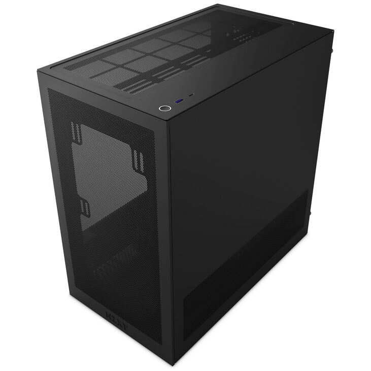 Torre Micro-ATX NZXT H3 Flow Negra Cristal Templado image number 2