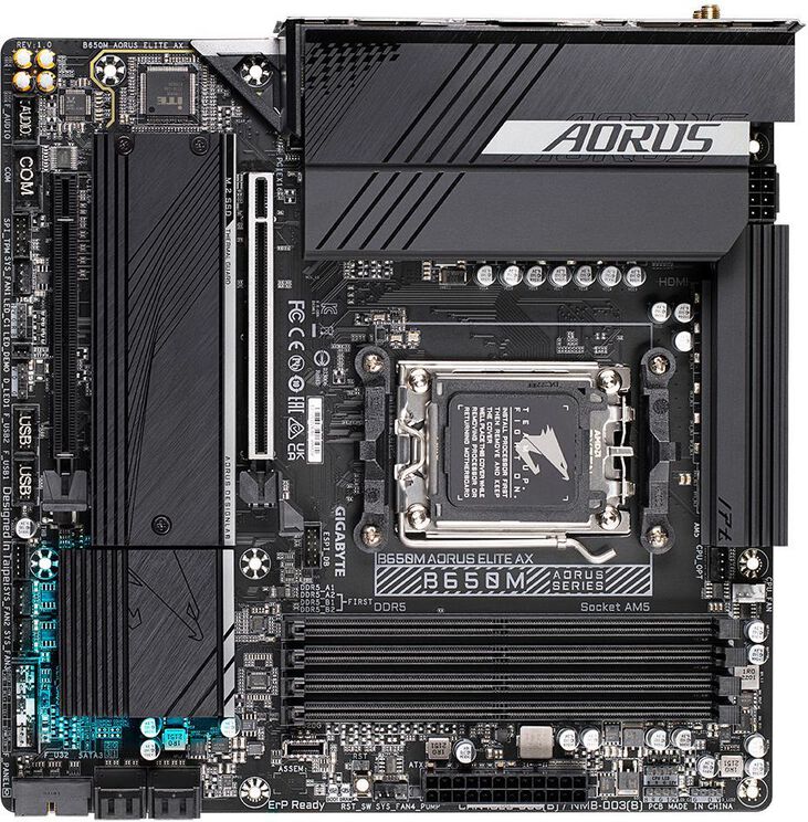 Placa Base Gigabyte B650M Aorus Elite AX image number 3