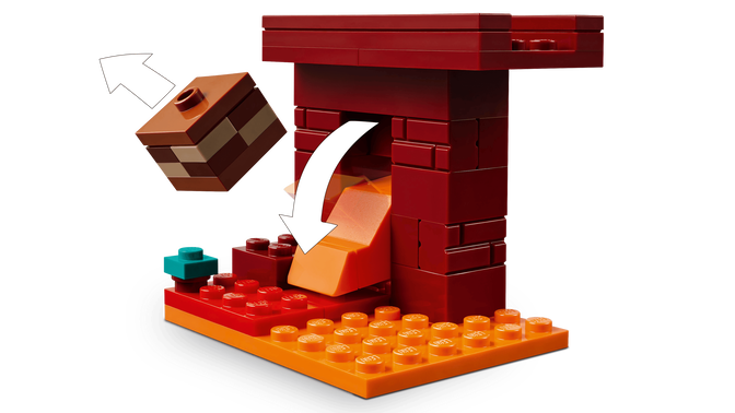 LEGO Minecraft: La Batalla de la Lava del Nether, 99 Piezas (21266) image number 4