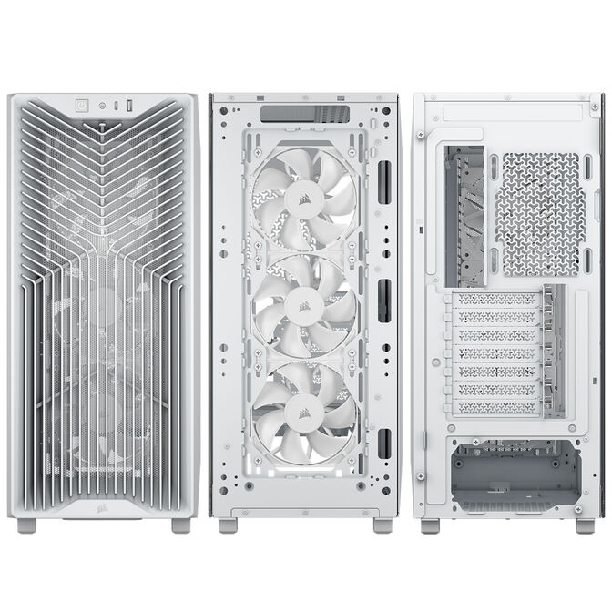 Torre ATX Corsair 3200D RS Perfomance Blanco Cristal Templado image number 2