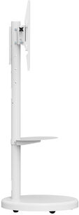 Soporte M&oacute;vil de Piso Ewent EW1550 Heavy-Duty Mobile TV Floor Stand 37" - 86" Blanco image number null