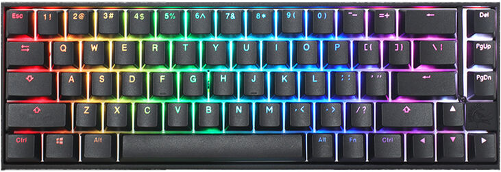 Teclado Mecânico Ducky Mecha Pro SF RGB Black MX Red (ES) Bonus