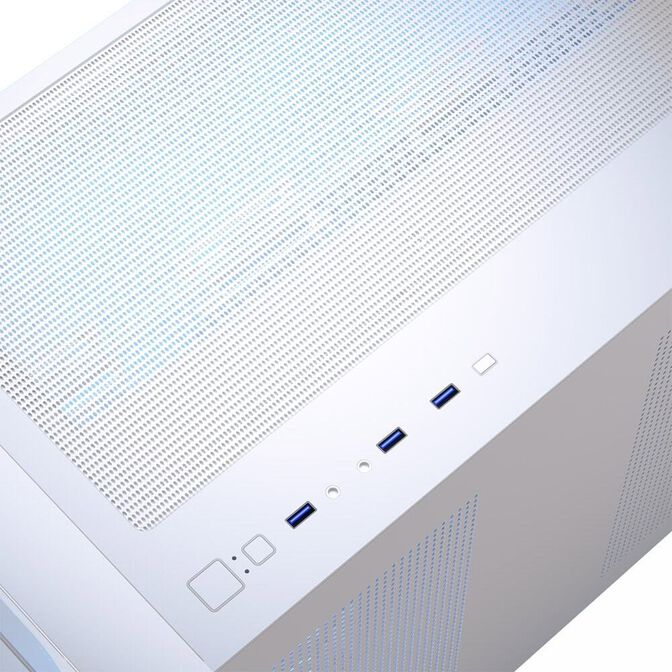 Caja Micro-ATX Aerocool P300C ARGB Vidrio Templado Blanco image number 3