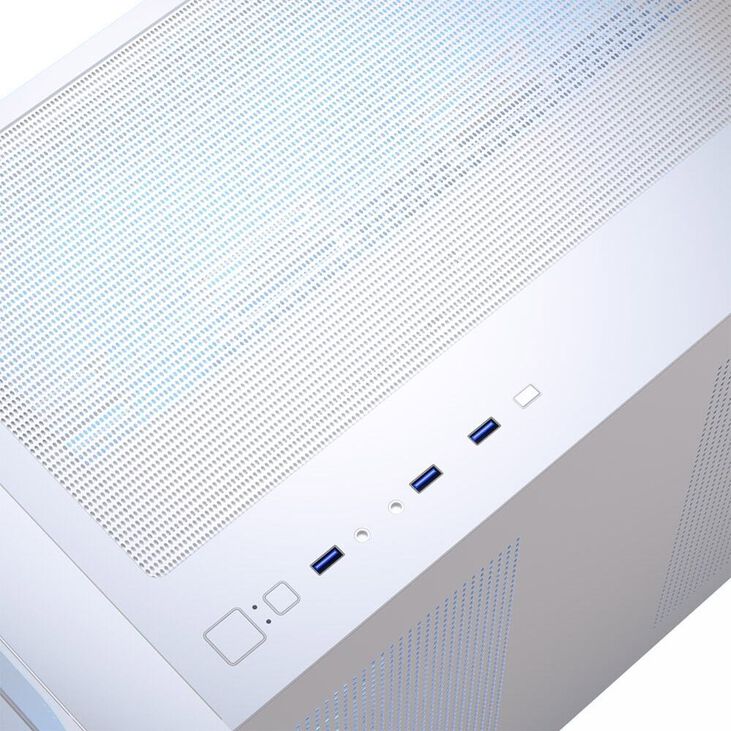 Caja Micro-ATX Aerocool P300C ARGB Vidrio Templado Blanco image number 3