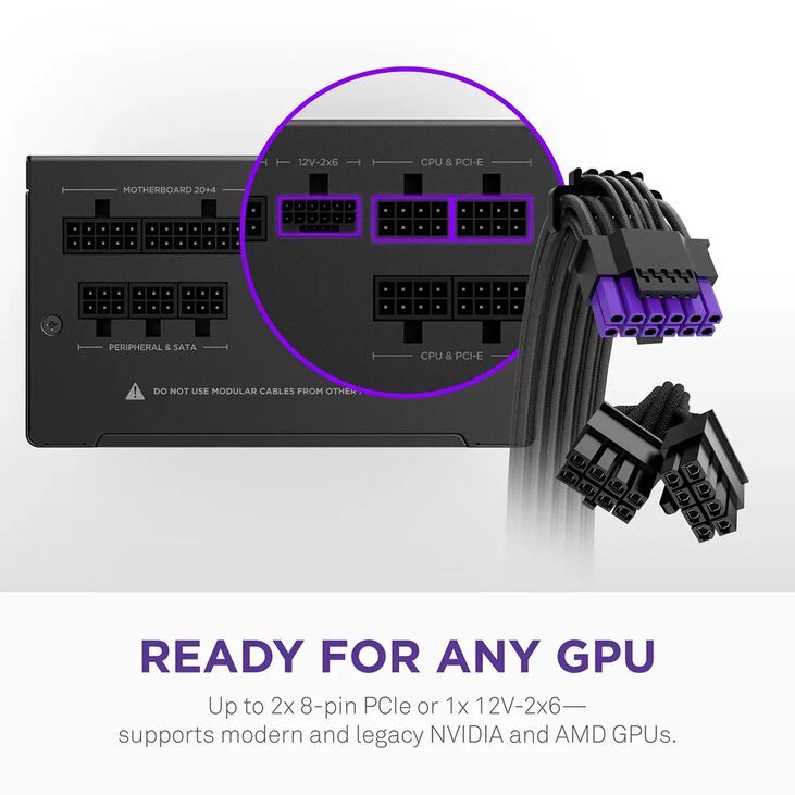 Fuente Alimentaci&oacute;n NZXT 750W Core 80+ Gold ATX 3.1 PCIe 5.1 image number 1