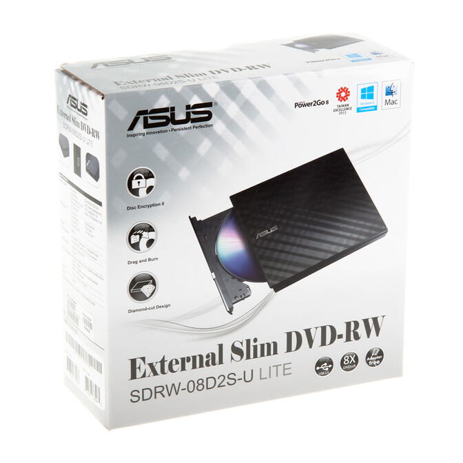 Drive Externa DVD&plusmn;R Asus SDRW-08D2S-U Lite 8x Negro USB 2.0 image number 4