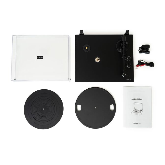 Gira-discos Vulkkano TD20 AT-VM95E Bluetooth USB Preto image number 4