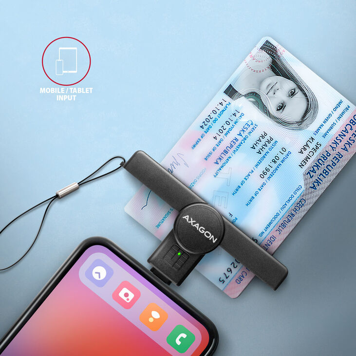 Lector de tarjetas cidadão PoketReader CRE-SMPC USB-C image number 1