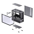 Caja Micro-ATX Jonsbo D200 Vidrio Templado Negro image number null