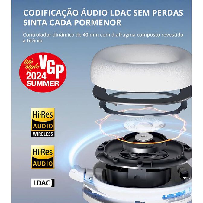 Auriculares Edifier W830NB ANC Bluetooth Marfil image number 1