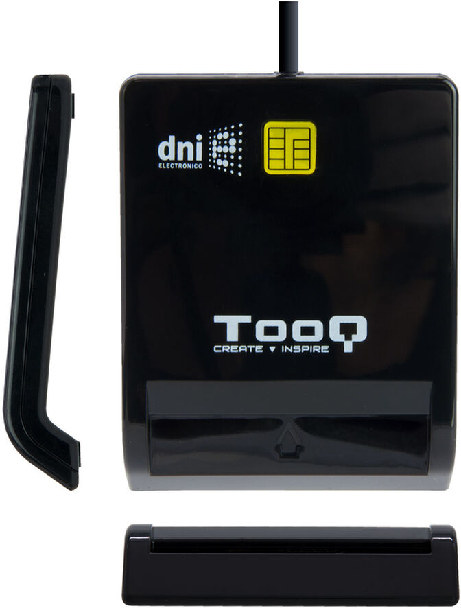 Lector de Tarjetas Tooq - Tarjetas Inteligentes / DNI 4.0 USB 2.0 Negro image number 1