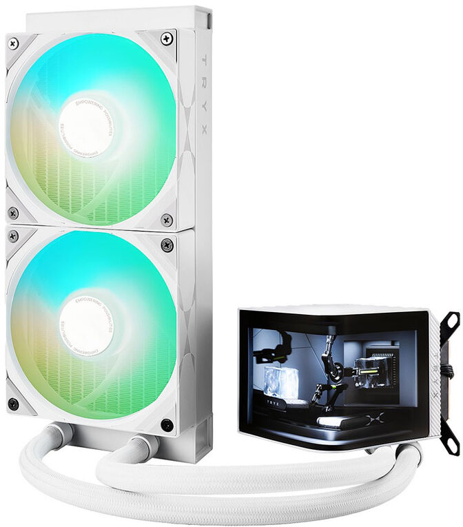 Water Cooler CPU TRYX Panorama 240 ARGB Blanco image number 1