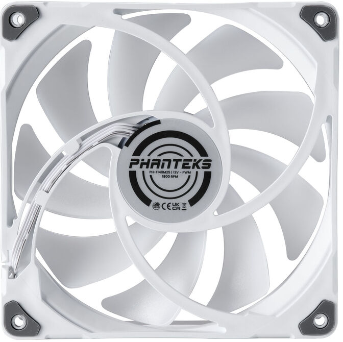 Ventilador Phanteks M25 PWM D-RGB Blanca- 140mm image number 0