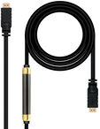 Cable HDMI V1.4 HEC NanoCable USB-A M/M 25 M c/Ferrite image number null