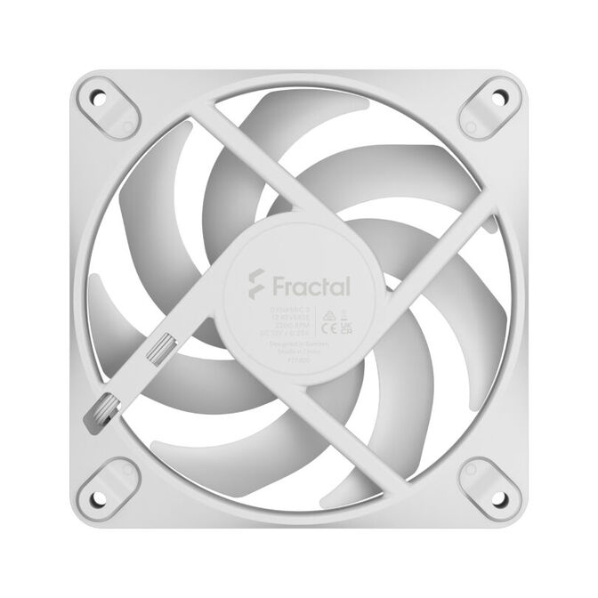 Ventilador Fractal Design Dynamic 3 12 Reverse RGB 120mm 2200RPM 4 Pinos PWM Blanco image number 2