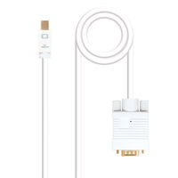 Cable Conversor NanoCable Mini DisplayPort/M para VGA/M 2 M Blanco
