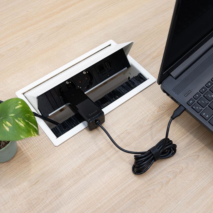 Cargador de Portátil GaN Tooq USB-C PD 65W Negro image number 3