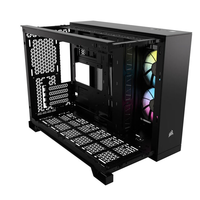 Torre Micro-ATX Corsair 2500X LINK Negro Cristal Templado image number 2