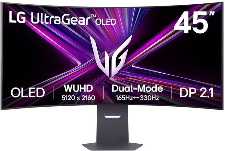 Monitor Curvo Gaming LG UltrGear 45" 45GX950A OLED 5K2K 165Hz 0.03ms G-Sync Compatible image number 0