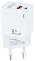 Cargador GaN Tooq USB-C/PD 30W + USB-A/QC 30W image number null