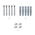 Soporte de Pared Tooq Tilt e GiRat&oacute;nrio 3 Pivots 23" a 55" Max. 30kg Negro image number null